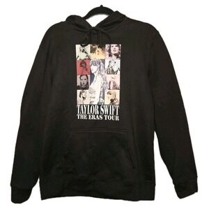 Taylor Swift ERAS TOUR Hoodie Pocket Sweatshirt Adult XL Black Official Merch